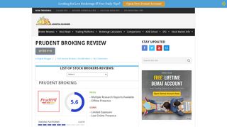 Prudent Broking Review for 2018 | Brokerage | Trading Platforms ...