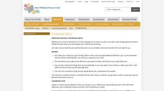 West Midlands Pension Fund - Prudential AVCs