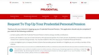 Top up Your Prudential Personal Pension