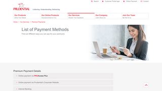 Premium Payment Details | Prudential Malaysia