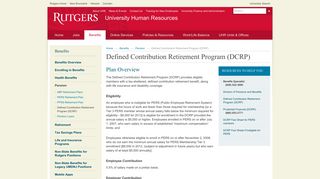Defined Contribution Retirement Program (DCRP) | Rutgers University ...
