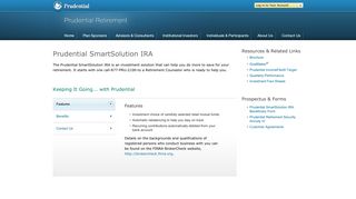 Prudential SmartSolution IRA - Prudential Retirement