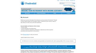 My Account - Prudential Annuities mobileGrade