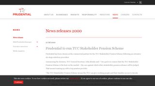 Prudential to run TUC Stakeholder Pension Scheme – Prudential plc