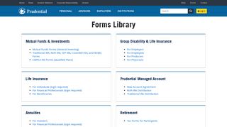 Forms | Prudential Financial