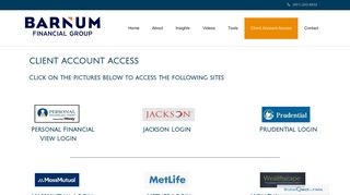 Client Account Access | Barnum Financial Group