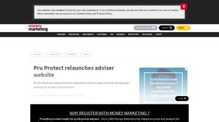 Pru Protect relaunches adviser website - Money Marketing