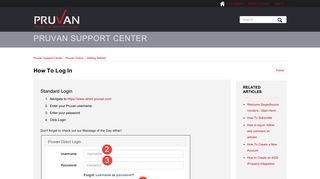 How to Log In – Pruvan Support Center