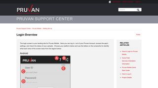 Login Overview – Pruvan Support Center