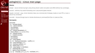 pslogin(1) - Linux man page