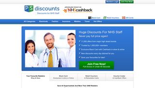 Cashback - Public Sector discounts