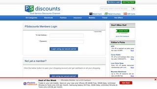 PSdiscounts - Member Registration and Login - Civil Service Discounts
