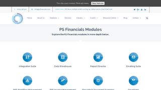 Modules | Financial Management Software | PS Financials
