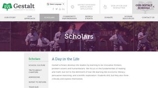 Scholars - Gestalt Community Schools