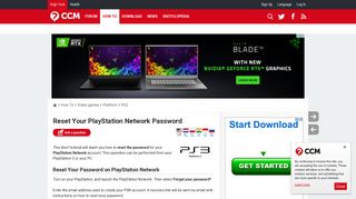 Reset Your PlayStation Network Password - Ccm.net