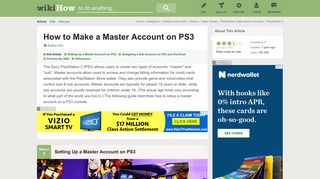 2 Easy Ways to Make a Master Account on PS3 (with Pictures) - wikiHow