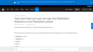 How more than one user can sign into PlayStation Network on one ...