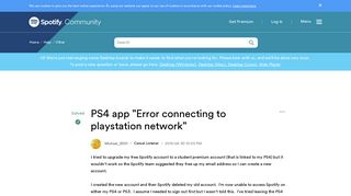 Solved: PS4 app 