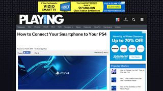 How to Connect Your Smartphone to Your PS4 | PlayStationing