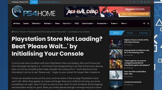 Playstation Store Not Loading? Beat 'Please Wait…' by ... - PS4 Home