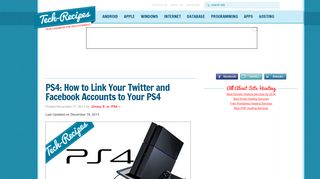 PS4: How to Link Your Twitter and Facebook Accounts to Your PS4