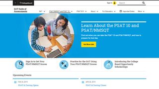 The PSAT/NMSQT and PSAT 10 | SAT Suite of Assessments – The ...