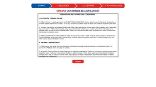 Online Customer Registration Terms and Conditions - PSBank