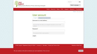 User account | PSC Support