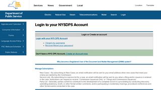 Login to your NYSDPS Account