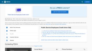 Public Service Employees Credit Union (PSCU): Login, Bill Pay ... - Doxo
