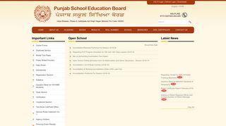 Open School - PSEB, Phase 8 Mohali, Punjab