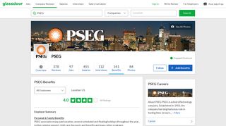 PSEG Employee Benefits and Perks | Glassdoor