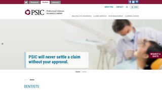 Dentists - PSIC - Professional Solutions Insurance Company