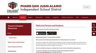Parent & Student Resources / Home - Pharr-San Juan-Alamo ISD