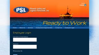 Employee Login - Phoenix Safety and Logistics Personnel, Inc.