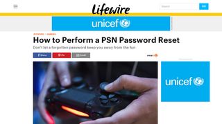 How to Perform a PlayStation Network Password Reset - Lifewire