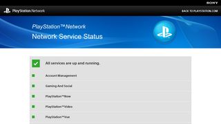 PlayStation™Network Service Status | Live PlayStation™Network ...