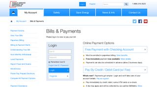 Bills & Payments - PSO