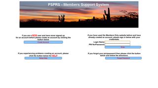 PSPRS Members Only Login