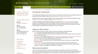 Portland State Office of Information Technology | Computer Accounts