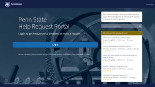 Service Portal - Service Portal - Penn State ServiceNow