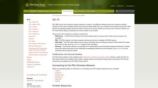 Portland State Office of Information Technology | Wi-Fi