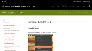Connecting to PSU Secure – Computer Action Team