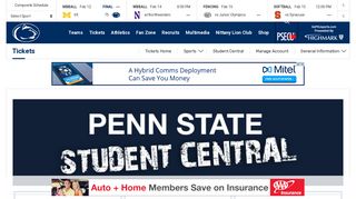 Penn State Student Central Home - Penn State University Athletics