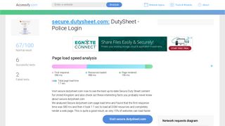Access secure.dutysheet.com. DutySheet - Police Login