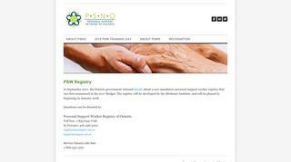 PSW Registry - Personal Support Network of Ontario