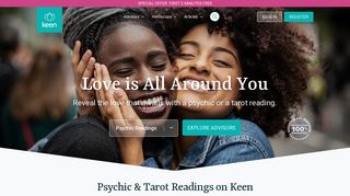 Keen: Live Psychics & Tarot Readings via Phone or Chat
