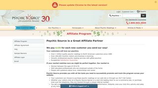 Affiliate Partnerships - Psychic Source