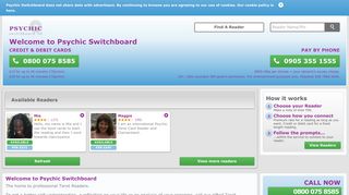 Psychic Readings at Psychic Switchboard