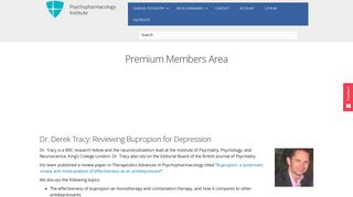 Psychopharmacology Institute: Premium Members Area